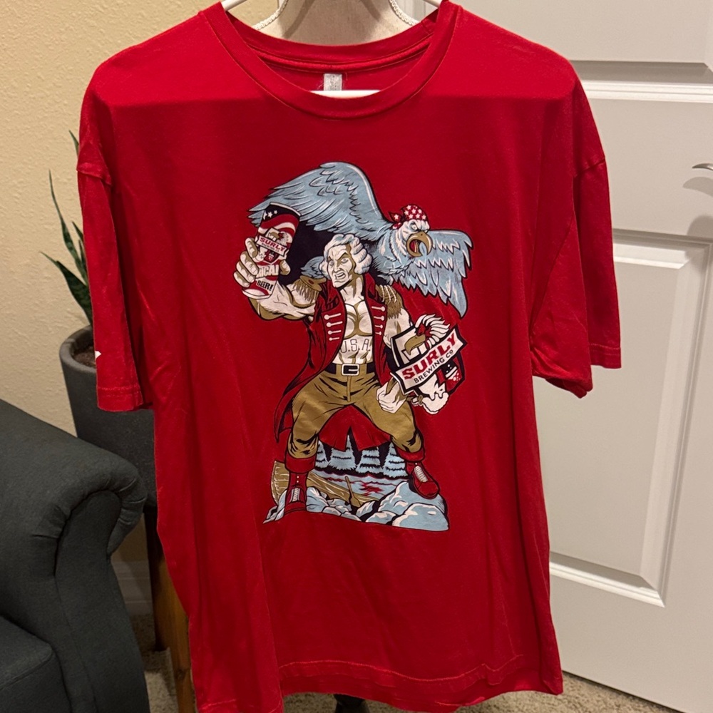Surly Brewing Company - Next Level Apparel Red Graphic Tee - XL